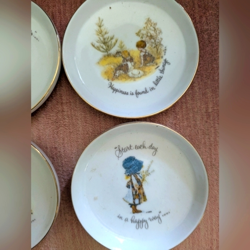 Holly Hobbie Set Of Six Coasters/Small Trinket Dishes - Picture 4 of 7